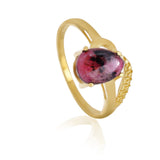 Rhodonite Gold Ring